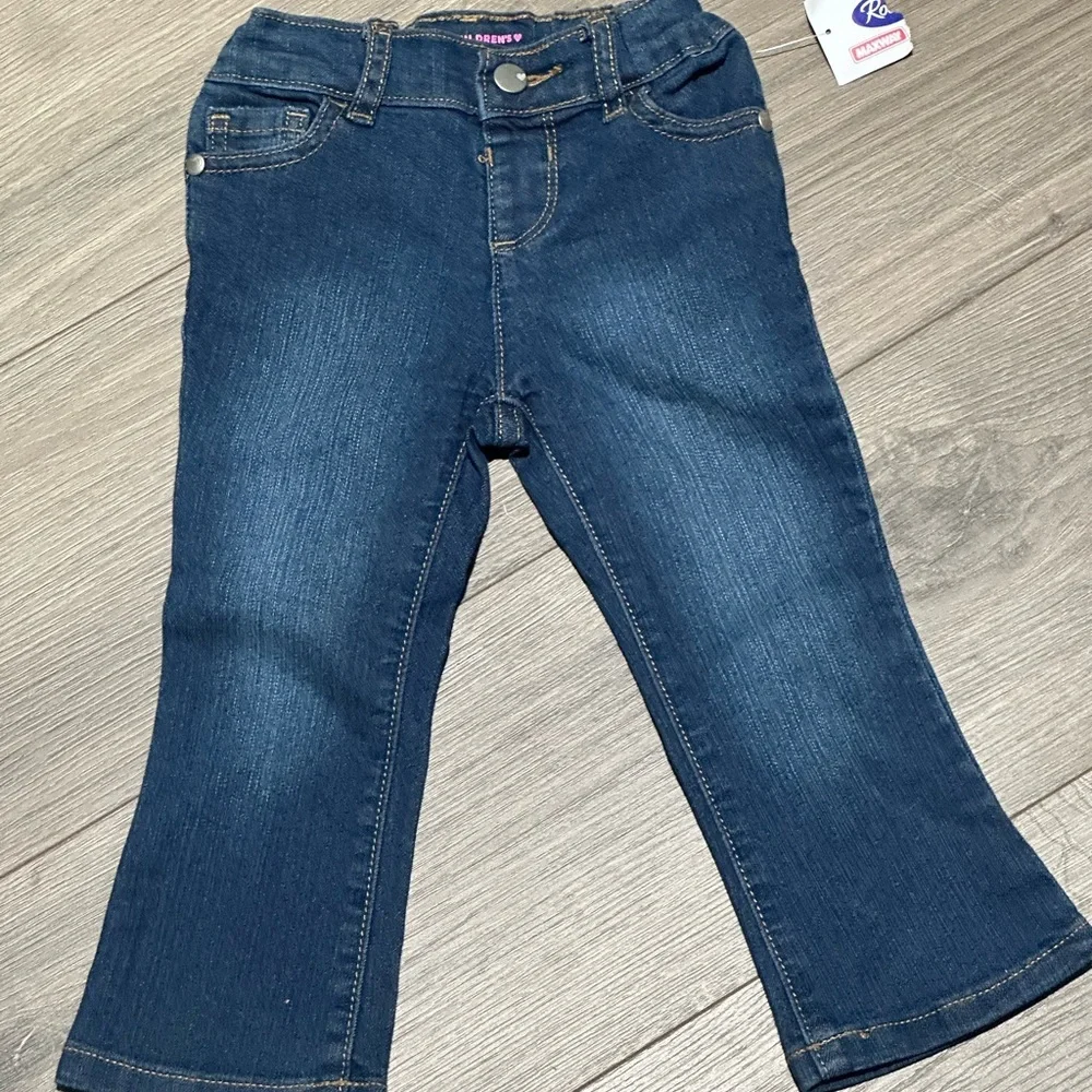 The Children's Place Dark Blue Stretch Bootcut Jeans